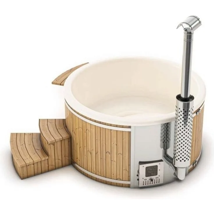 FinnTherm Badefass Stockholm aus Holz – Bild 4