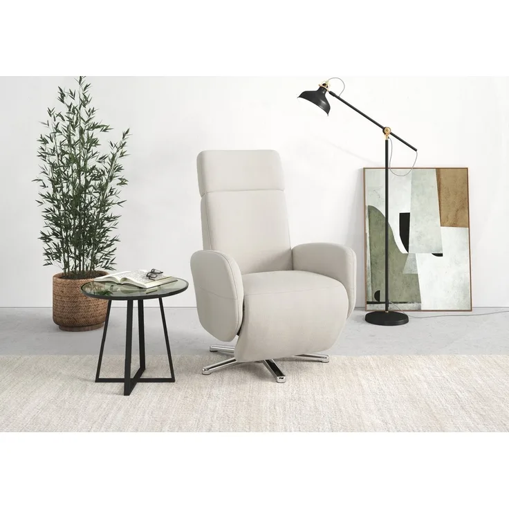 sit&more TV-Sessel Grenoble, inkl. Kopfteilverstellung und kabelgebundener Fernbedienung, wahlweise mit 2 Motoren und Akku und Aufstehhilfe