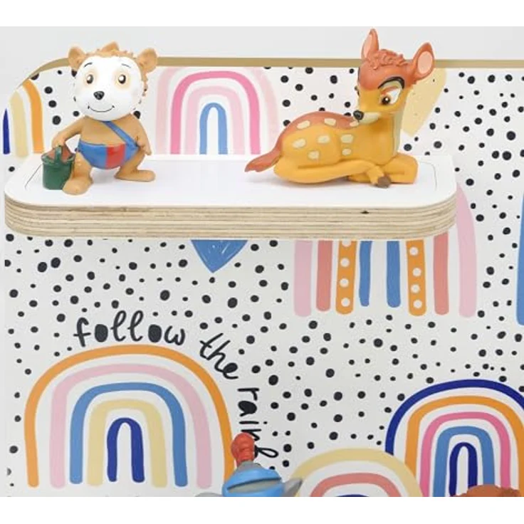 stadtecken Kinder Regal für Musikbox I Motiv After The rain, klein I Geeignet für die Toniebox und ca. 25 Tonies I Geschenk I Geschenkidee I Spielen I Sammeln I Zum Aufstellen oder Aufhängen – Bild 6