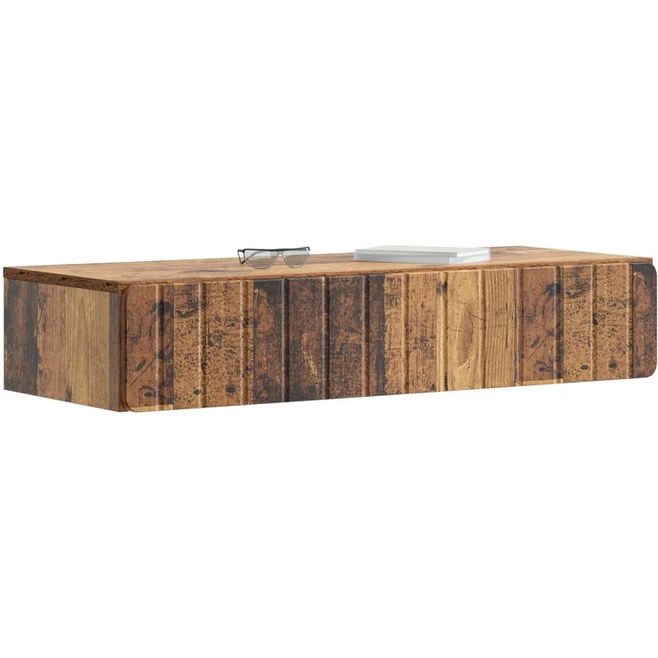 vidaXL Wandmontierter Beistelltisch Altholz 87,5 x 34,5 x 17 cm 898333 – Bild 2