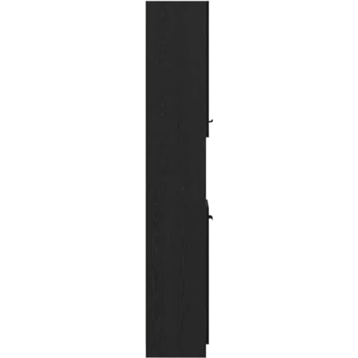 vidaXL Badezimmerschrank Schwarz Eichen-Optik 32 x 34 x 188,5 cm 862097 – Bild 9