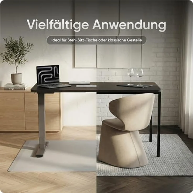 DESKSPACE Massive Tischplatte 25 mm, robust, wasserfest und pflegeleicht, melaminbeschichtet, montagefreundlich – Bild 5