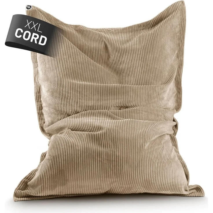 Lumaland Sitzsack Classic XXL Cord | Riesen Sitzsack XXL mit Softer Rippenstruktur – ideal zu Cord Sofa & Sessel Indoor Bean Bag für Wohnzimmer, Schlafzimmer & Co. - 380 L, 140x180 cm – Bild 1