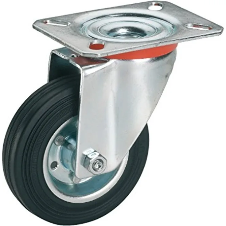 Lenkrolle mit Platte 200 x 50 mm, Tragkr. 210 kg