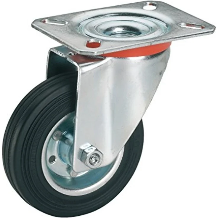 Lenkrolle mit Platte 200 x 50 mm, Tragkr. 210 kg – Bild 1