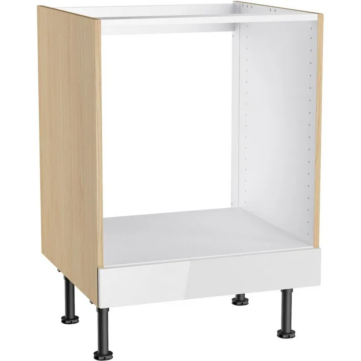 KOCHSTATION Herdumbauschrank KS-Lucy Breite 60 cm, 1 Blende, höhenverstellbare Füße