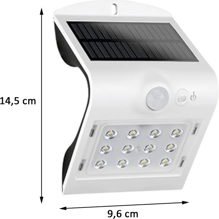REV 'Butterfly' Solarleuchte mit Bewegungsmelder, IP65, 1200 mAh, Li-Ion, 1,5 W – Bild 3
