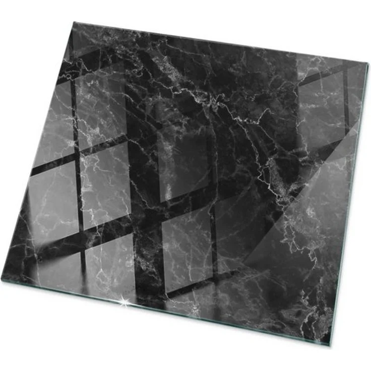 Tulup Tischplatte Bodenplatte Glas Marmormuster mit Adern Tischplatte aus Glas – Bild 4