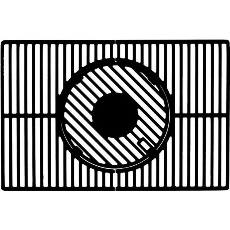 LANDMANN 15910 Modulus Grillrostsystem | Geeignet für Triton 3.1/ 4.1 | Mit modularem Basiseinsatz Ø30,5 cm für Grillplatte, WOK | Schwarz & eckig – Bild 4