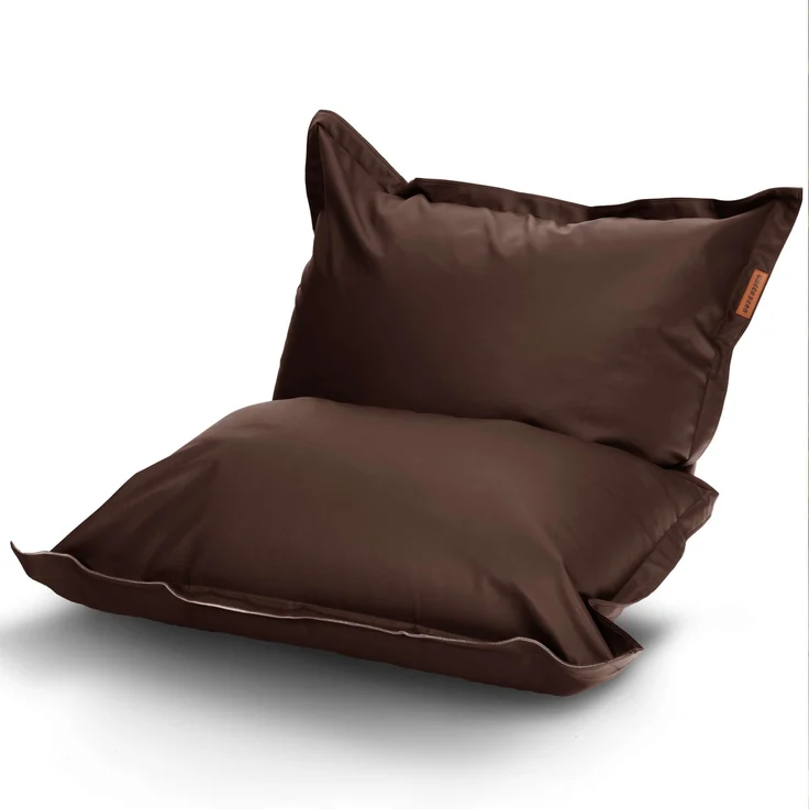 Green Bean® XXL Riesen-Sitzsack aus Kunstleder mit EPS Perlen Füllung - 140 x 180 cm 380 Liter - Bean Bag - - Dunkelbraun – Bild 1