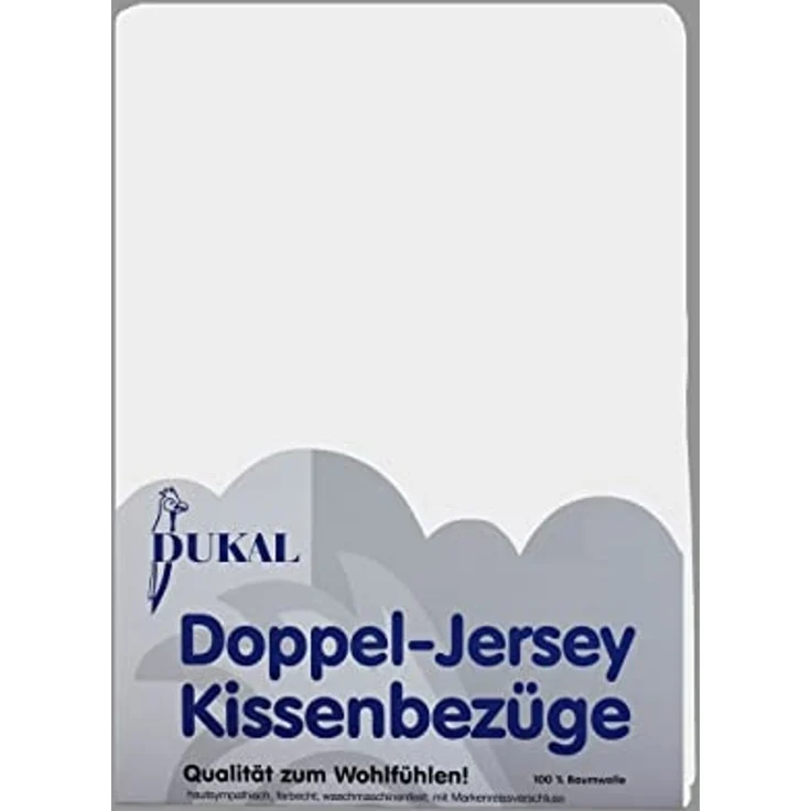 DUKAL Kissenbezüge aus hochwertigem Doppel-Jersey, 100% Baumwolle, (1 Stück), 40x40 cm, mit Reißverschluss, Made in Germany – Bild 1