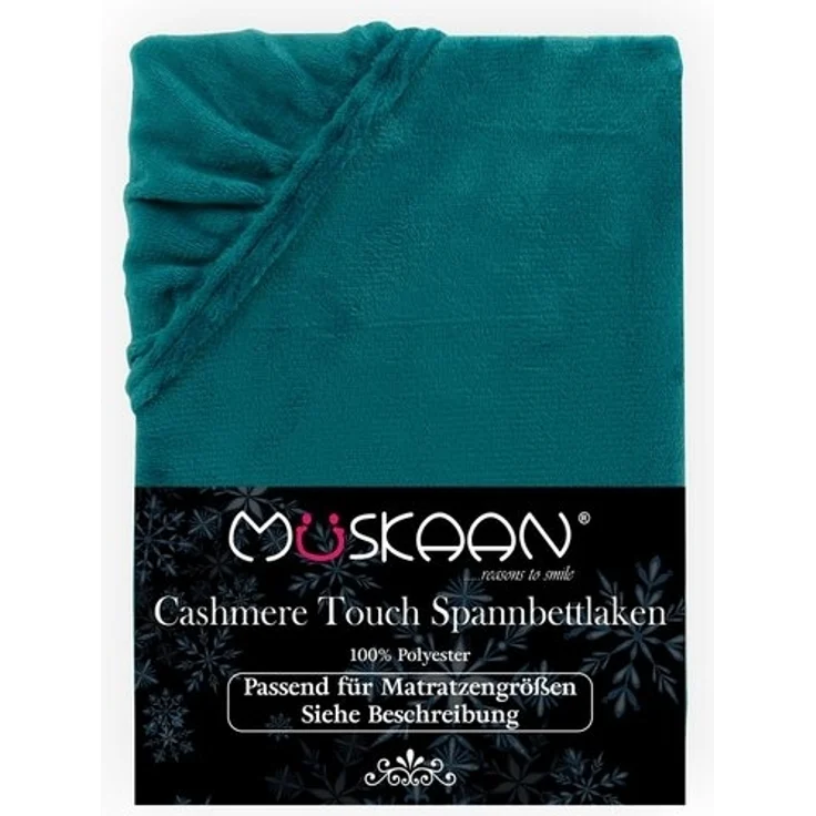 Müskaan Spannbettlaken Spannbetttuch Cashmere Touch Bettlaken Flausch Warm, Nicki, Gummizug: Rundumgummizug, Matratzen Bezug bis 22cm Matratzenhöhe Kuschelig Flauschig – Bild 4