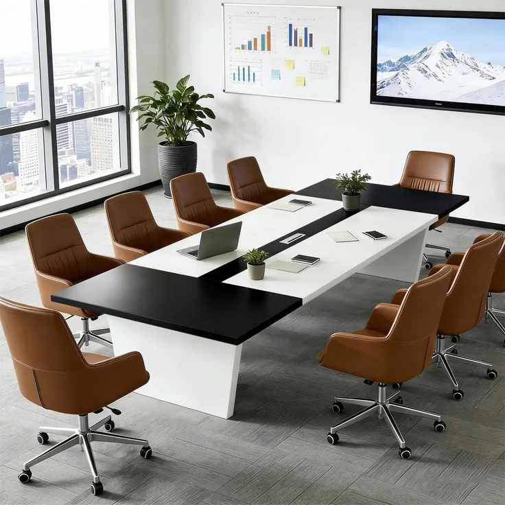 Konferenztisch Meetingtisch Tischplatte Büro Schulung 180*120*74cm A