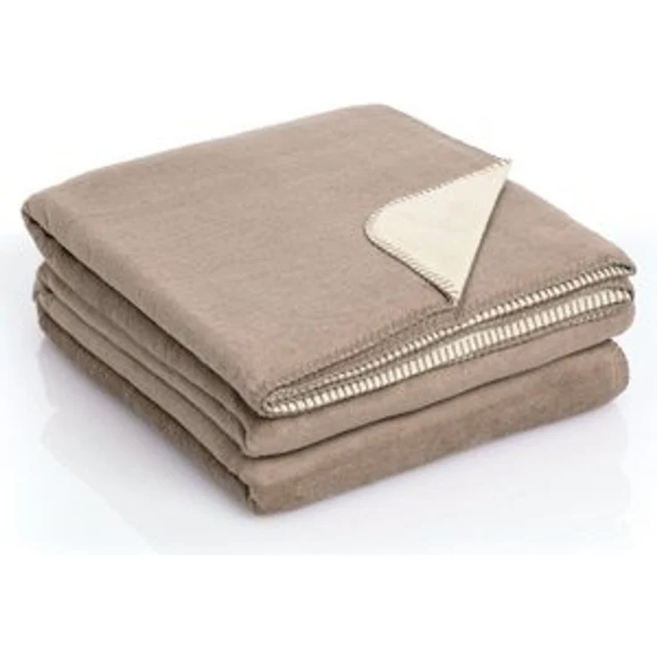 Wohndecke Moon Kuscheldecke Doubleface Baumwollmix ca 220x240cm gekettelter Rand, MOON Heimtextilien, Kuscheldecke – Bild 6