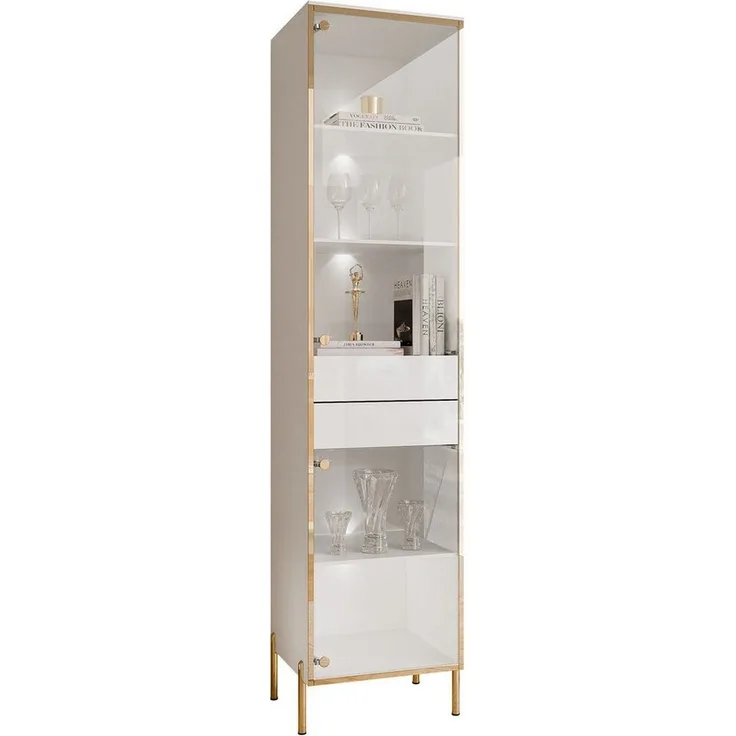 Lookway Glasvitrine AURORA mit LED-Beleuchtung Breite: 45 cm