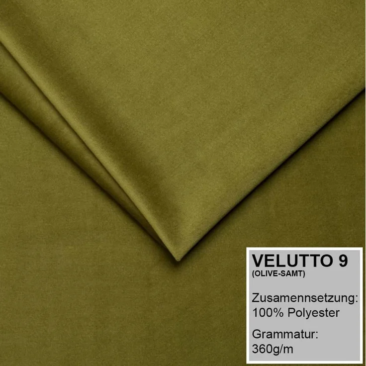Polsterbett MAROKO 140x200 ohne Matratze mit Bettkasten und Lattenrost. Farbe: Olive 9 – Bild 5