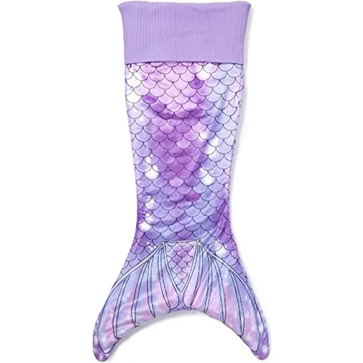 Corimori Deckenschlafsack Meerjungfrau flauschige Kuschel-Decke, Schlafsack (Packung), Einheitsgröße, Mermaid, Meerjungfrauenflosse für Erwachsene, Damen