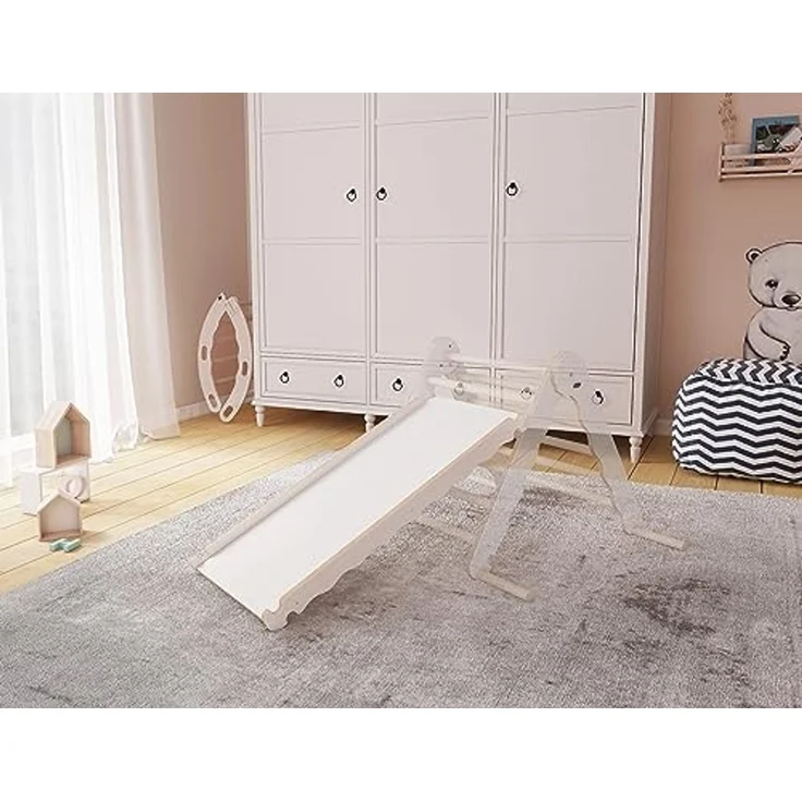 MAMOI® Rutschbrett für Kinder | Rutsche | Babyrutsche Indoor Scandi Design | Rutschbrett Sprossenwand | Festes Yarnwood Kinderbett für Kletterwand | CE | 100% ECO | Made in EU – Bild 4