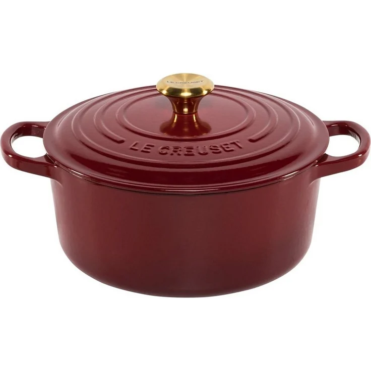 Le Creuset Signature Bräter rund 22 cm rot – Bild 2
