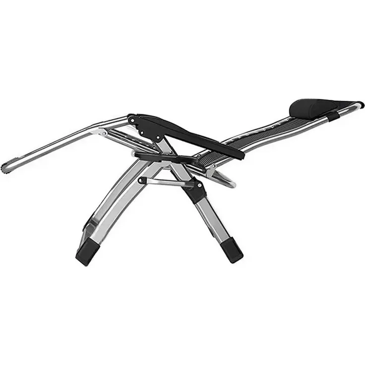 Divit Gartenstuhl Gartenstuhl Liegestuhl Sonnenliege klappbar mit Auflage Metall SR11 gr