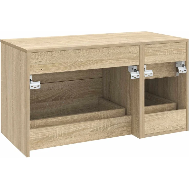 vidaXL Badezimmerschrank-Set 2 stk. Sonoma-Eiche 92,5 x 44,5 x 50 cm 3404018 – Bild 5