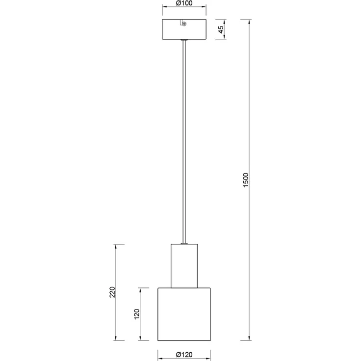 Kleine LED Pendelleuchte mit Metall Lampenschirm Beige, Ø 12cm – Bild 8