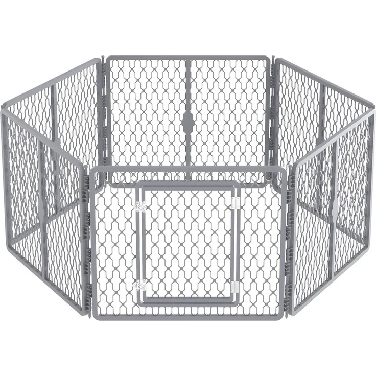 AFP Hundeauslauf mit 6 Platten, 155 x 140 x 66 cm