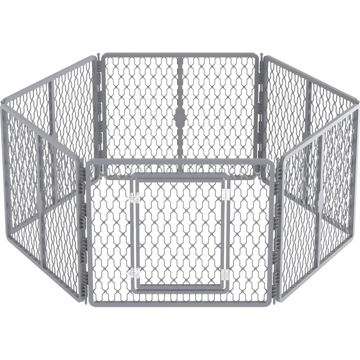 AFP Hundeauslauf mit 6 Platten, 155 x 140 x 66 cm