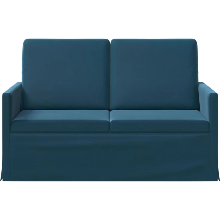 vidaXL 2-Sitzer Sofa Blau 130 x 81 x 82 cm Samt (V) 42041063 – Bild 2