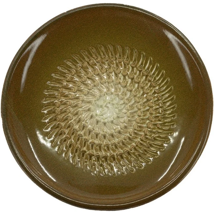 Kaladia Multireibe Reibeteller in Braun, Keramik, handbemalte Küchenreibe - Made in Spain – Bild 3