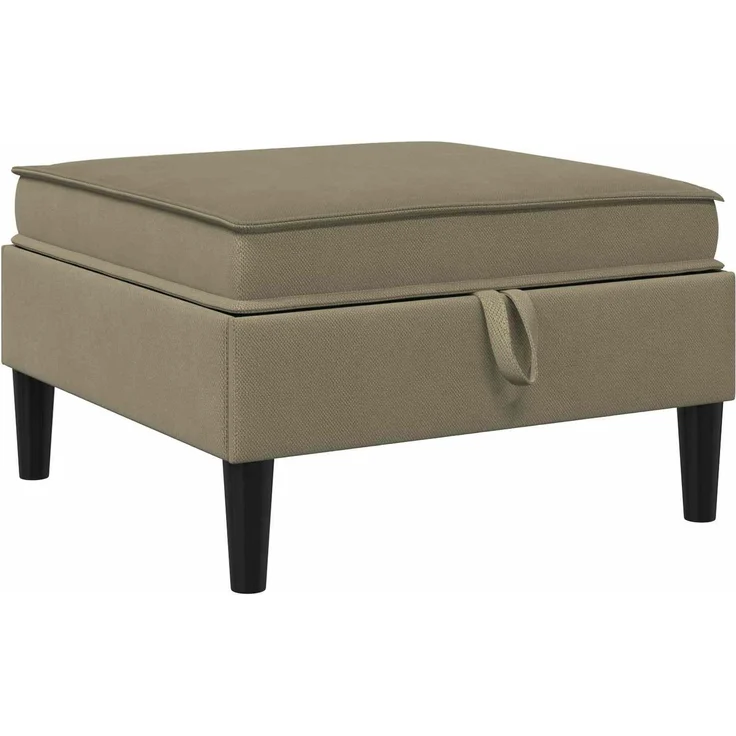 vidaXL Wohnzimmergarnitur 6 pcs Khaki Stoff 3413797 – Bild 6