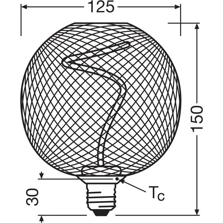 Osram LED Dekoleuchtmittel E27 Globe schwarz 3,5W dimmbar warmweiß – Bild 3