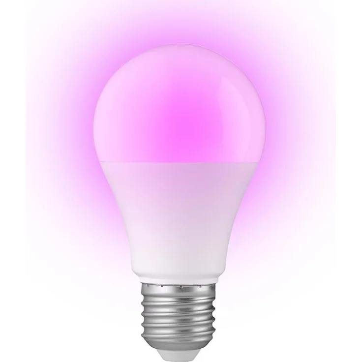 Alecto Smarte LED-Leuchte SMARTBULB10, WiFi LED-Lampe (E27), 10W, 16 Mio. Farben, Sprachsteuerung, LED, Sehr warmes Weiß,Warmweiss,Naturweiss,Kühles weiss,RGB, WiFi LED-Lampe (E27), 10W, 16 Mio. Farben, Sprachsteuerung