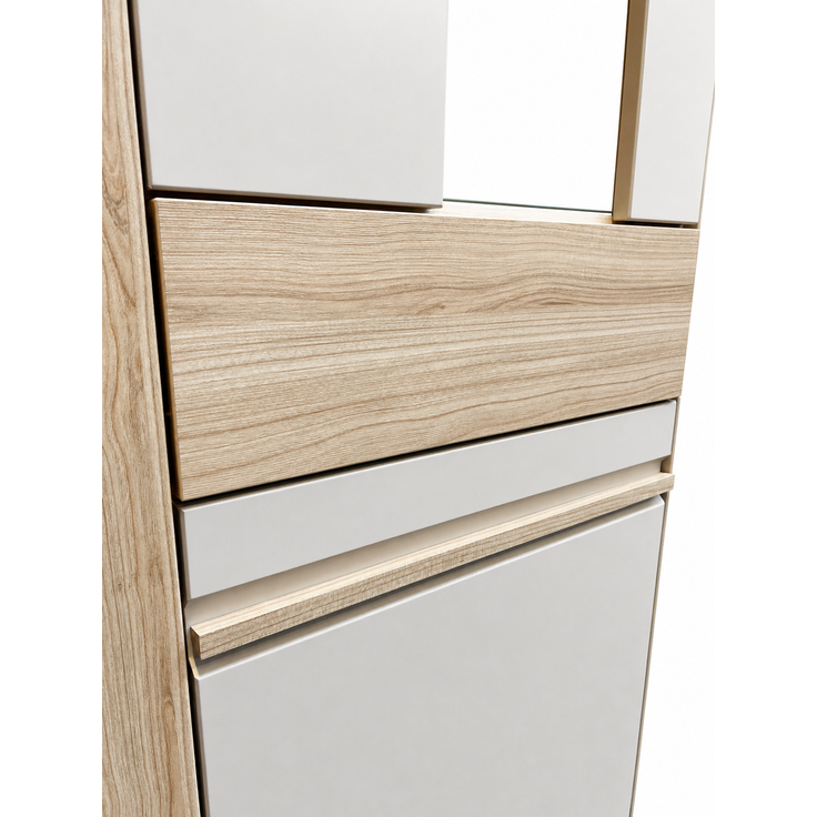 OSLO OS2 Vitrine mit Schublade in Cashmere/Riva, 78 x 200 x 38 cm – Bild 6
