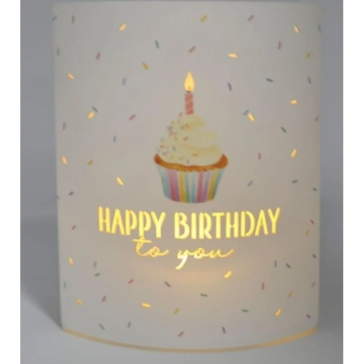 Deko Lampe Leuchte Batterie Poesielicht für Dich la vida Geschenk Torte 6292241 – Bild 3