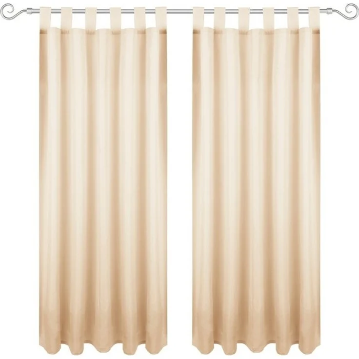 Bestlivings Gardine "Ellen" mit Schlaufen (2 St), Schlaufe, blickdicht, Polyester, einfarbig, modern, waschbar bei 30°C – Bild 4