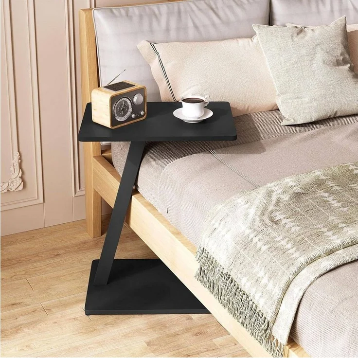 EUGAD Beistelltisch (1-St), C Form, Couchtisch mit Metallgestell, für Couch – Bild 3