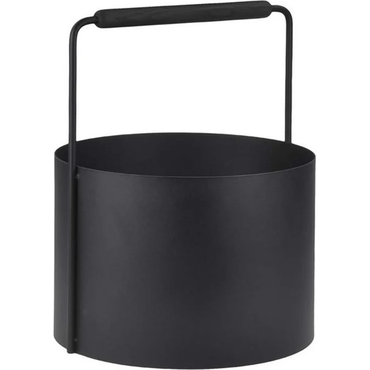 blomus 'ASHI' Holzkorb, Stahl schwarz, 34.8 x 45.2 x 37.1 cm, geschlossener Boden – Bild 4