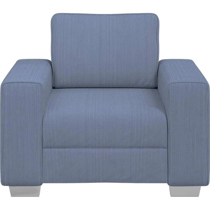 vidaXL Sessel Blau 100x77x82 cm Cordstoff 4105189 – Bild 3