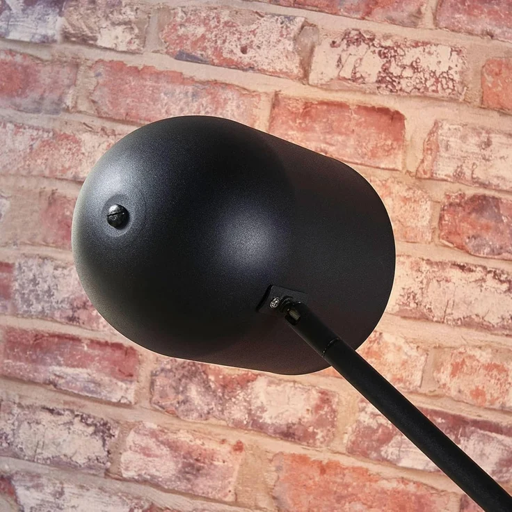 Lindby Stehlampe Morik, Metall, Schwarz IP20, 1 x 60 W – Bild 8