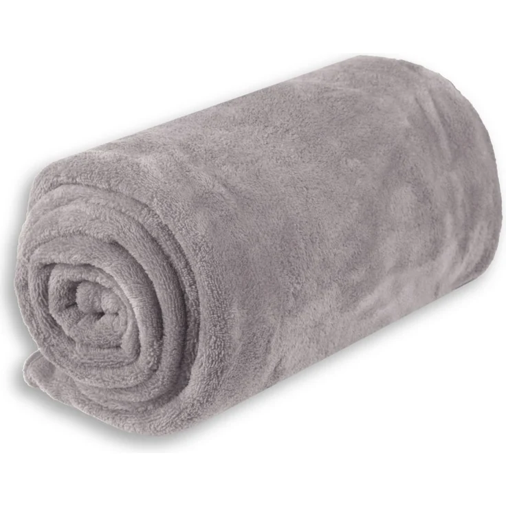 Babydecke Mikrofaser Bestcount 70x100 cm hellgrau - steingrau – Bild 1