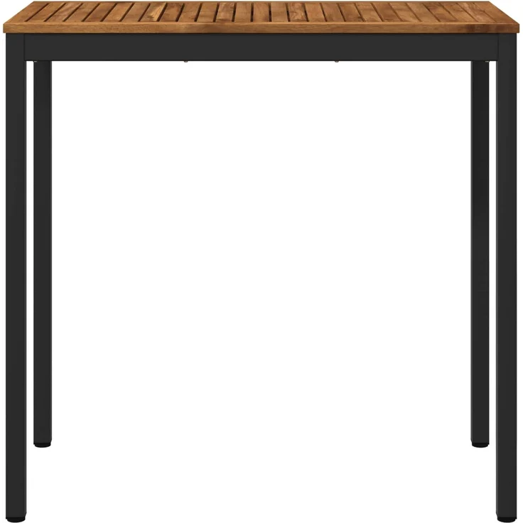 vidaXL Gartenbar-Tisch Natürlich und Schwarz 108,5 x 55 x 105 cm 901340 – Bild 2