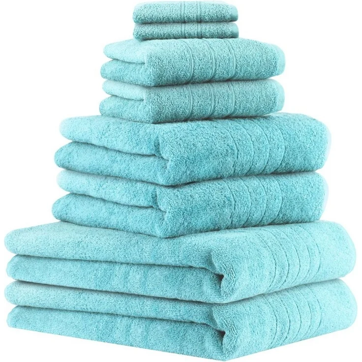 Betz Handtuch Set 8-TLG Handtuch-Set Deluxe, 100% Baumwolle (Set, 8-St), Farbe türkis – Bild 1