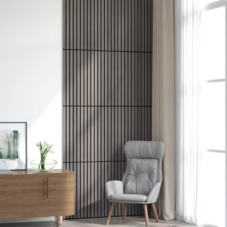vidaXL Wandpaneele 8 stk. 60,5 x 60 cm Grau 42046452 – Bild 1