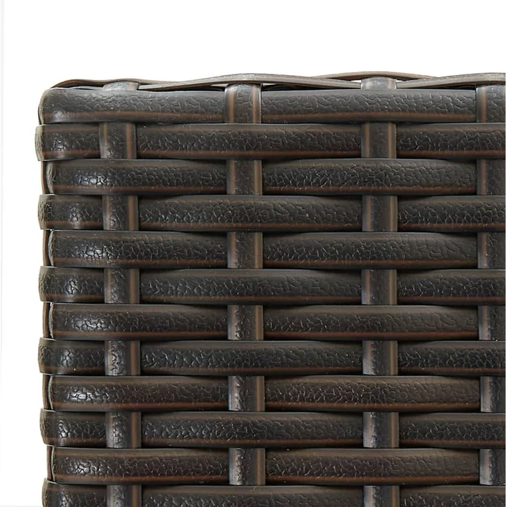 vidaXL Barhocker 2 Stk. Braun Poly Rattan 362580 – Bild 6