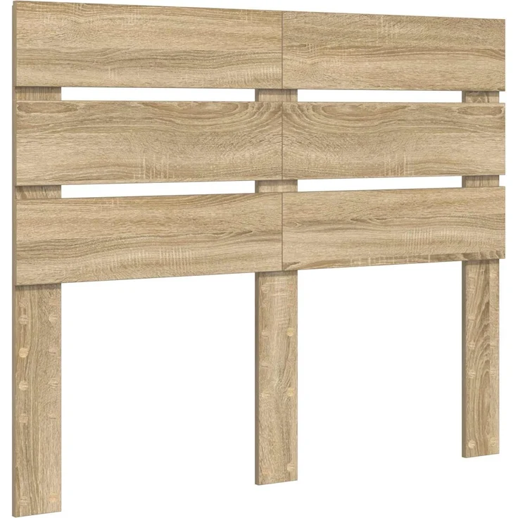 vidaXL Bettrahmen Sonoma-Eiche 120 x 190 cm Ingenieurs Holz 3411849 – Bild 7