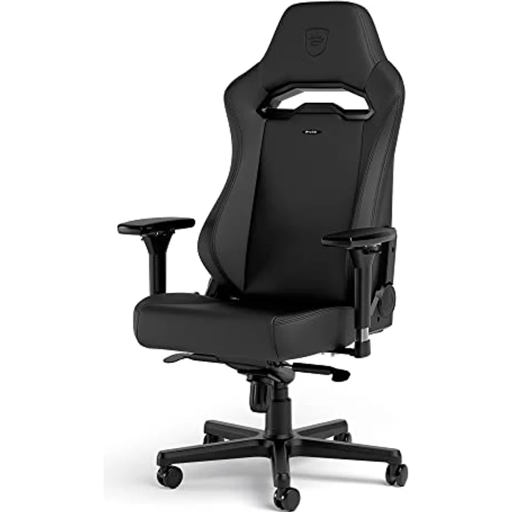 noblechairs HERO ST Gaming Stuhl - Black Edition, ergonomischer Bürostuhl mit Kaltschaumpolsterung, bis 150 kg belastbar, High-Tech-PU-Kunstleder, 60-mm-Rollen – Bild 1
