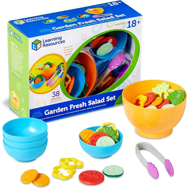 Learning Resources New Sprouts Set Erntefrische Salate, Vorschul Rollenspielzeug
