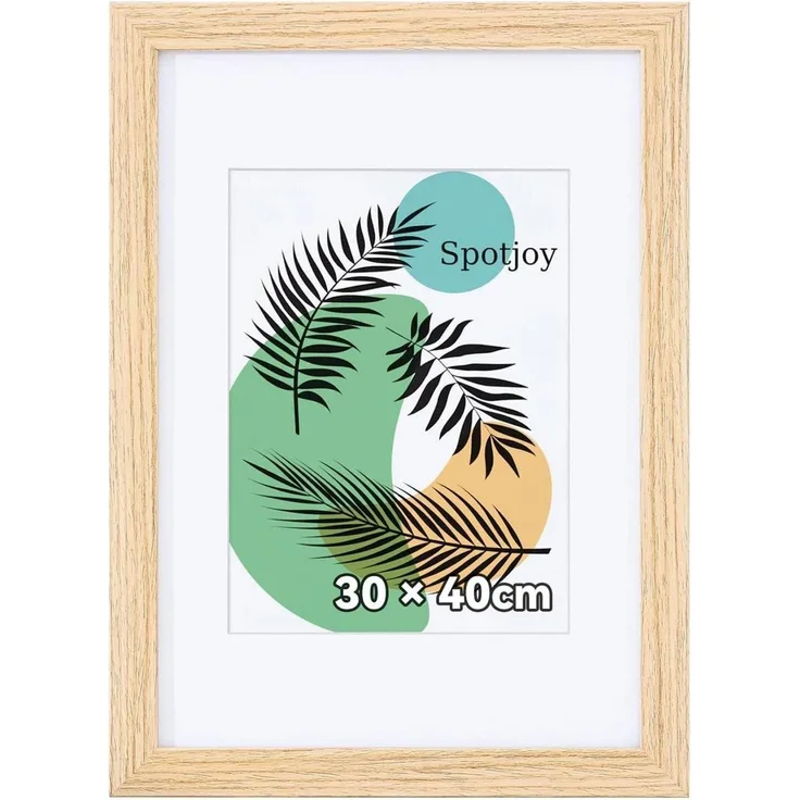 Fotorahmen 30x40 cm Holzrahmen mit Acrylglas Eiche