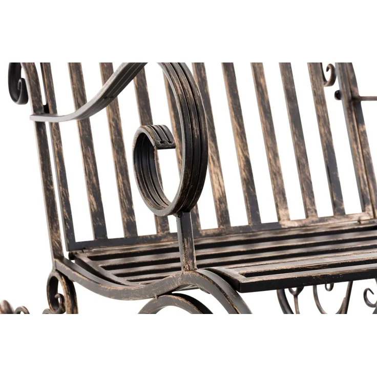 CLP 2er Set Schaukelstühle Smilla Schwingstühle mit hoher Rückenlehne - Farbe:bronze – Bild 8